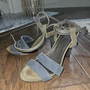 HUMANOID Leather Heeled Sandals Size 7